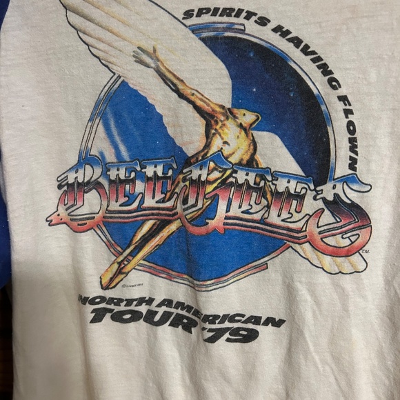 Vintage Bee Gees 1979 All American Tour T-Shirt - Picture 3 of 6